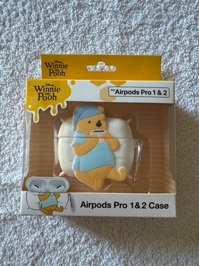 Disney Winnie the Pooh Apple AirPods Pro Case Yellow & Light Blue